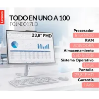 TODO EN UNO A100 LENOVO INTEL N100 8GB RAM 512GB SSD 24 FHD TODO EN UNO A100 LENOVO INTEL N100 8GB RAM 512GB SSD 24 FHD